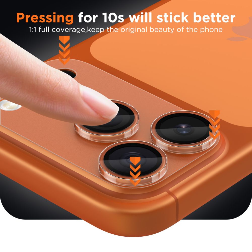 Kamera Beskyttelse Tech Protect Camfull Fit+ Iphone 17 Pro Max Mat Clear