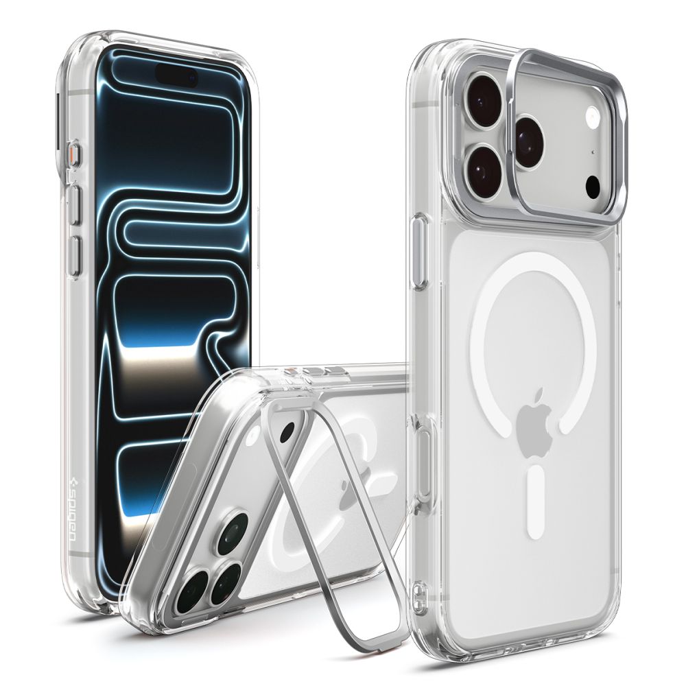 Spigen Ultra Hybrid Optik S Magsafe Iphone 17 Pro / 18 Pro Klar/Sølv