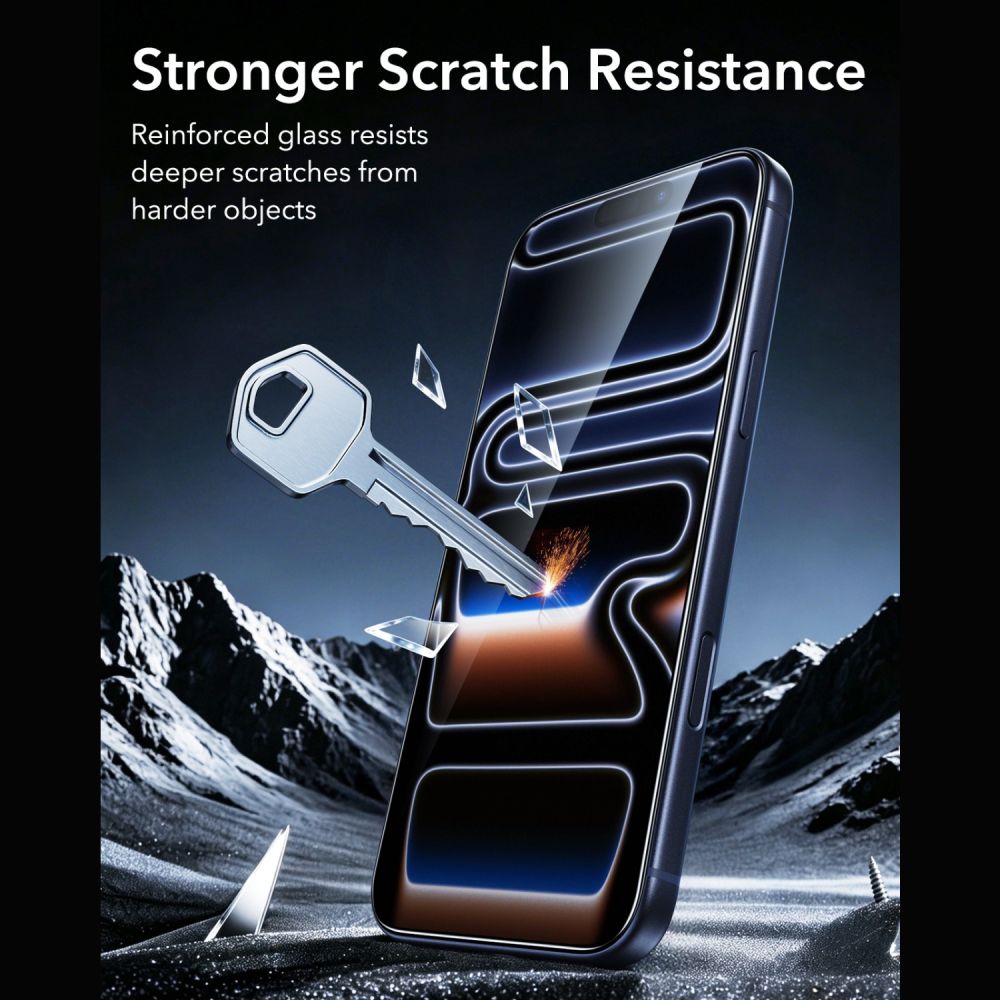 Hærdet Glas Esr Ultrafit Armorite Hærdet Glas 2 Pack Iphone 17 Pro / 18 Pro Sort