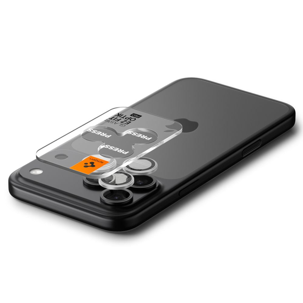 Kamera Beskyttelse Spigen Optik Pro Glas.Tr ”Ez Fit” Camera Protector 2 Pack Iphone 14 Pro / Max / 15 Pro / Max / 16 Pro / Max / 17 Pro / Max Silver