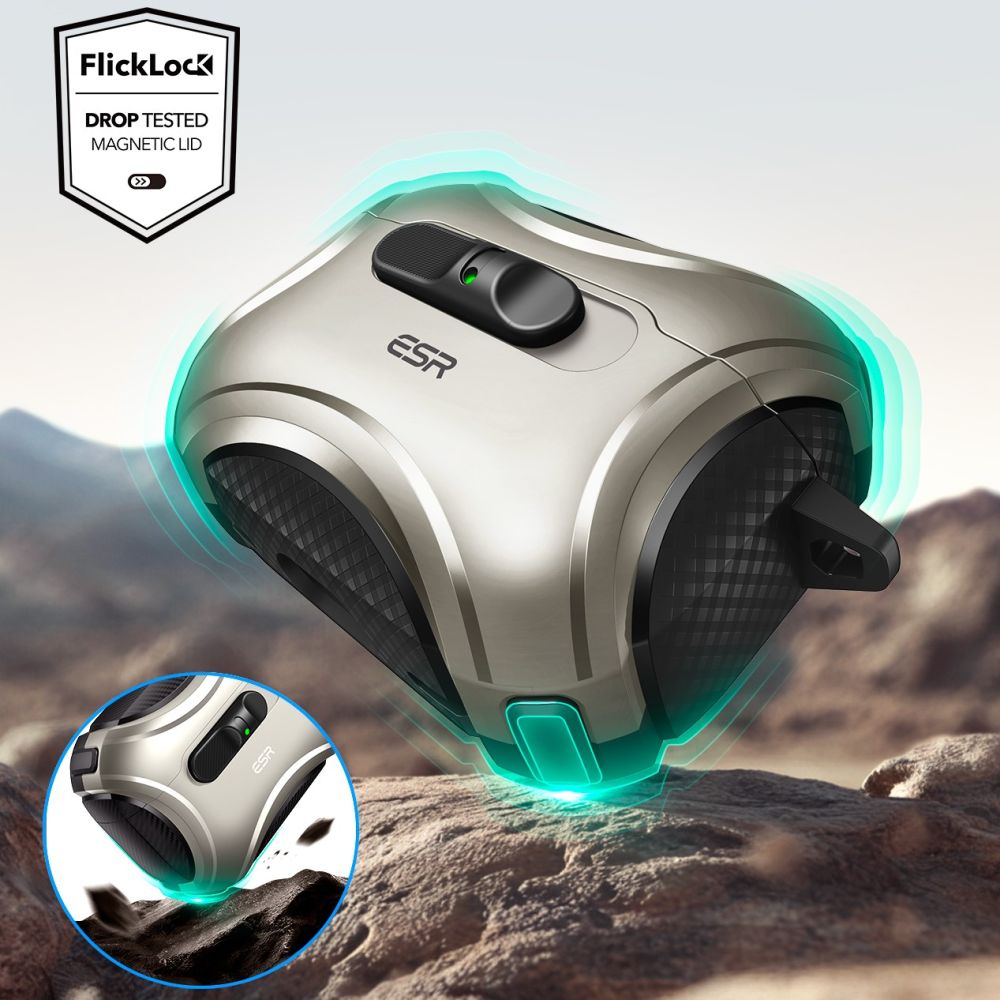Esr Cyber Flicklock Halolock Magsafe Apple Airpods Pro 3 Titanium
