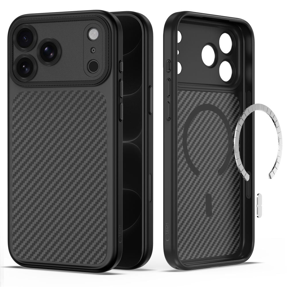 Tech Protect Magcam Magsafe Iphone 17 Pro Max / 18 Pro Max Kulstofsort