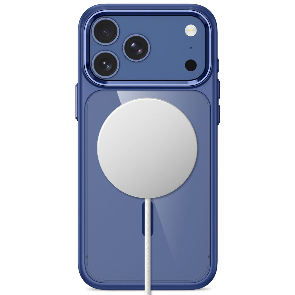 Tech Protect Magmat Magsafe Cc Iphone 17 Pro / 18 Pro Dyb Blå/Klar