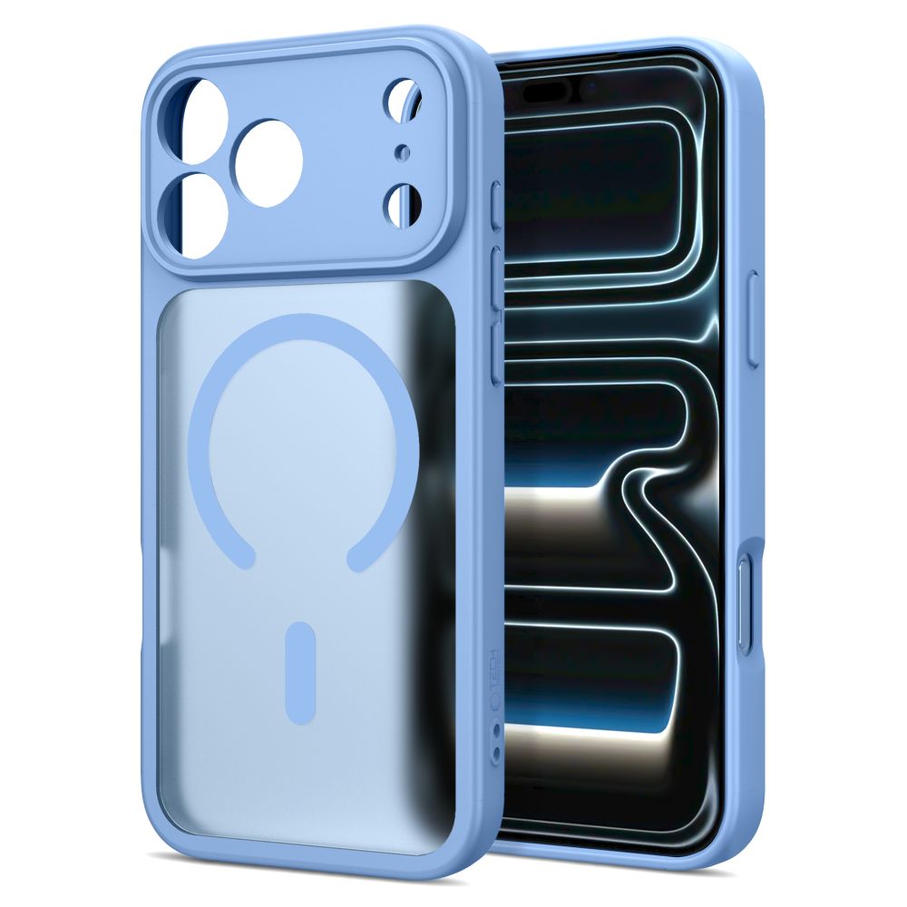 Tech Protect Basicmag Magsafe Iphone 17 Pro / 18 Pro Mat Lysblå