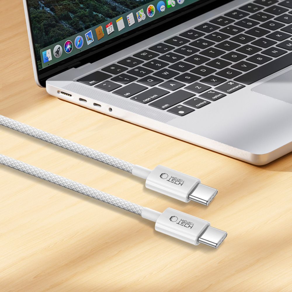 Tech Protect Ultraboost Lite Type C Kabel Pd 60 W / 3 A 100 Cm Hvid
