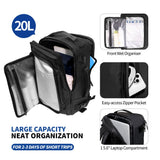 Tech Protect Defender S50 Ryanair & Wizzair Rejse Laptop Rygsæk 20 L 40x20x25 Sort