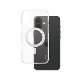 PanzerGlass CARE by ® Feature Case Transparent m. Sølv Kickstand & MagSafe iPhone 16 Plus