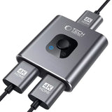 Tech Protect Hb07 Hub Adapter 2 I 1 Hdmi 4 K 60 Hz Spacegrå