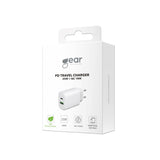 Gear Lader 220V 1xUSB-C + 1xUSB-A PD/PPS 25W + 18W QC Hvid