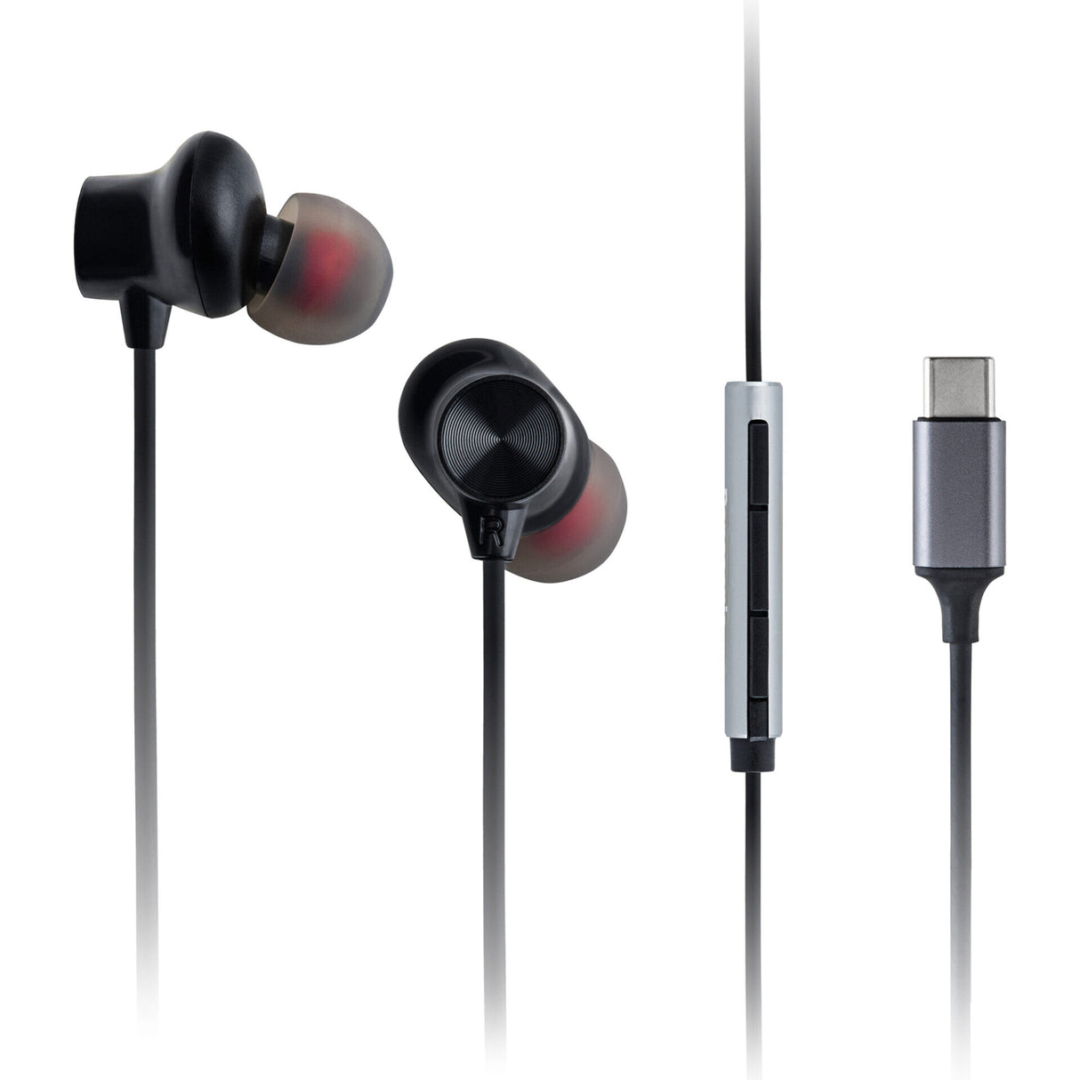 Panasonic RP-TCM225DEK hovedtelefoner/headset Ledningsført I ørerne Opkald/musik USB Type-C Sort