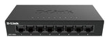D-Link DGS-108GL Ikke administreret Gigabit Ethernet (10/100/1000) Sort
