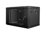 Lanberg WF01-6406-10B rack cabinet 6U Wall mounted rack Black
