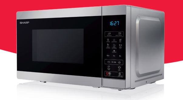 Sharp YC-MS02E-S mikrobølgeovn Sølv Solo mikroovn Bordplade 20 L 800 W