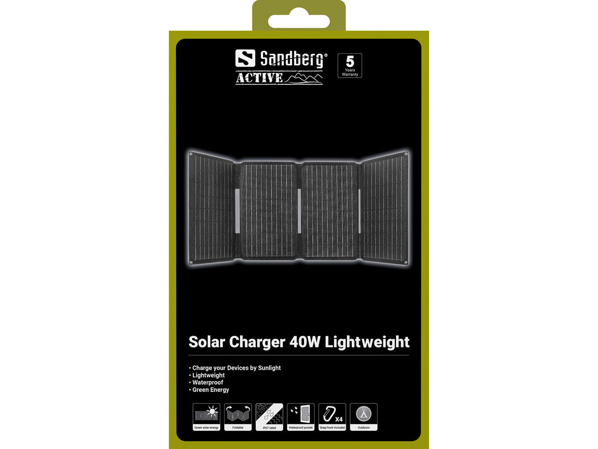 Sandberg 421-20 solpanel 40 W Monokrystallinsk silicium