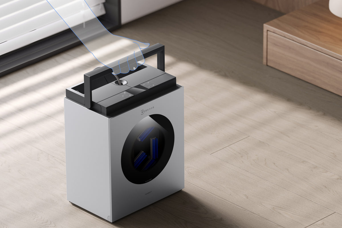 Ecovacs Winbot W3 OMNI Vinduesrenser robotstyret Sølv
