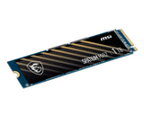 MSI SPATIUM M452 PCIE 4.0 NVME M.2 1TB intern solid state drev PCI Express 4.0 3D NAND