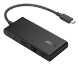 ASUS Dual 4K USB-C Dock DC201 Ledningsført USB 3.2 Gen 2 (3.1 Gen 2) Type-C Sort