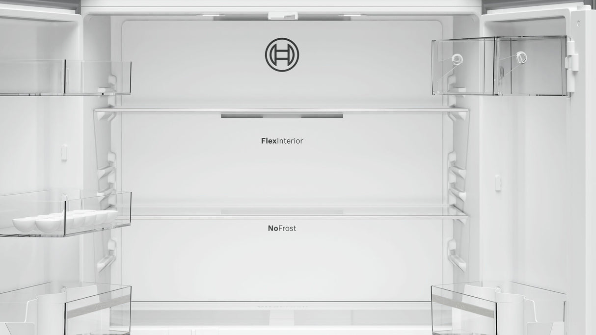 Bosch Serie 4 KFN96VPEA side-by-side køle-fryseskab Fritstående 605 L Rustfrit stål