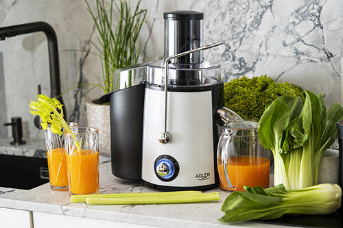 Adler AD 4128 citruspresser og juicemaskine Frugtpresser 1000 W Sort, Hvid