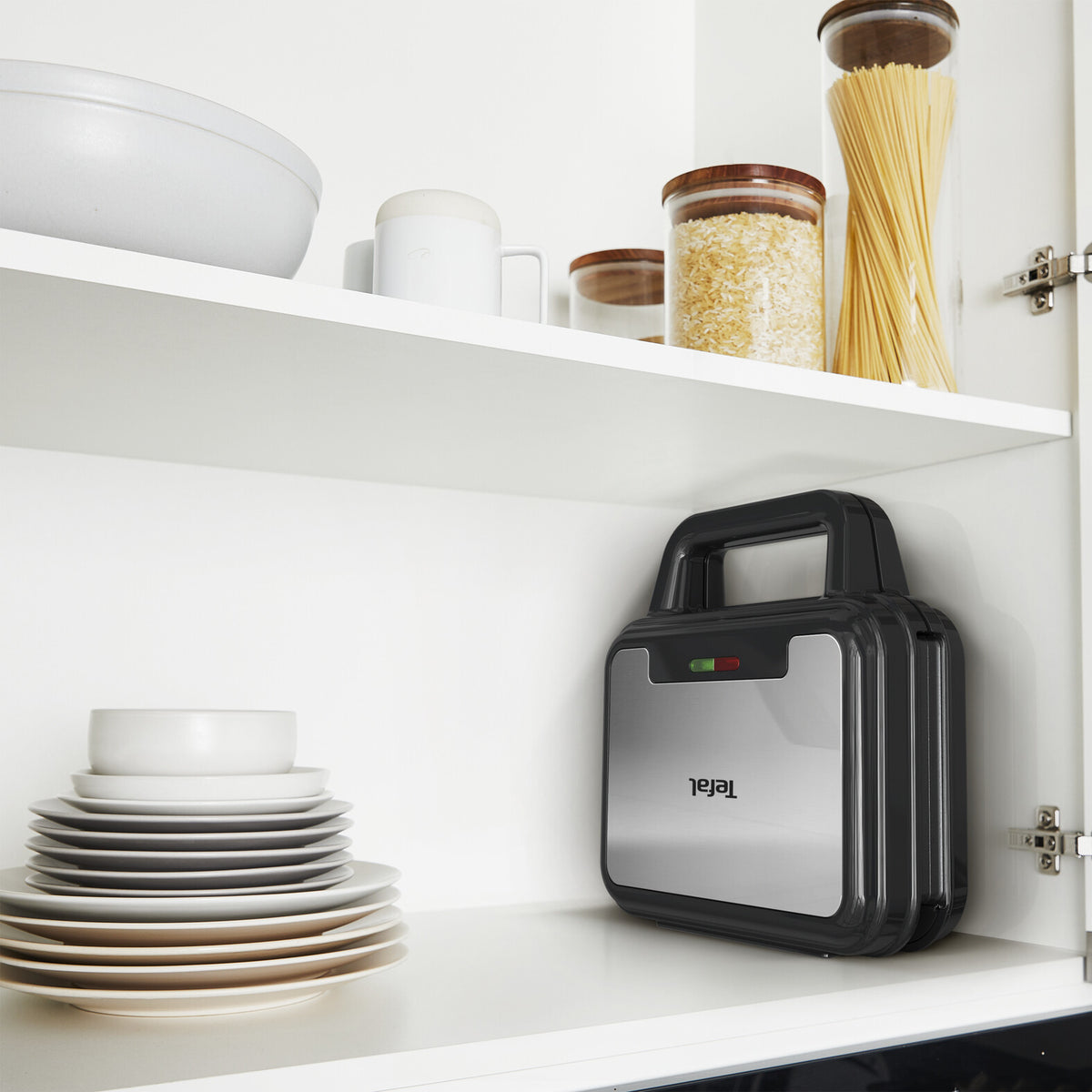 Tefal SW383D10 sandwichtoaster 700 W Sort, Rustfrit stål
