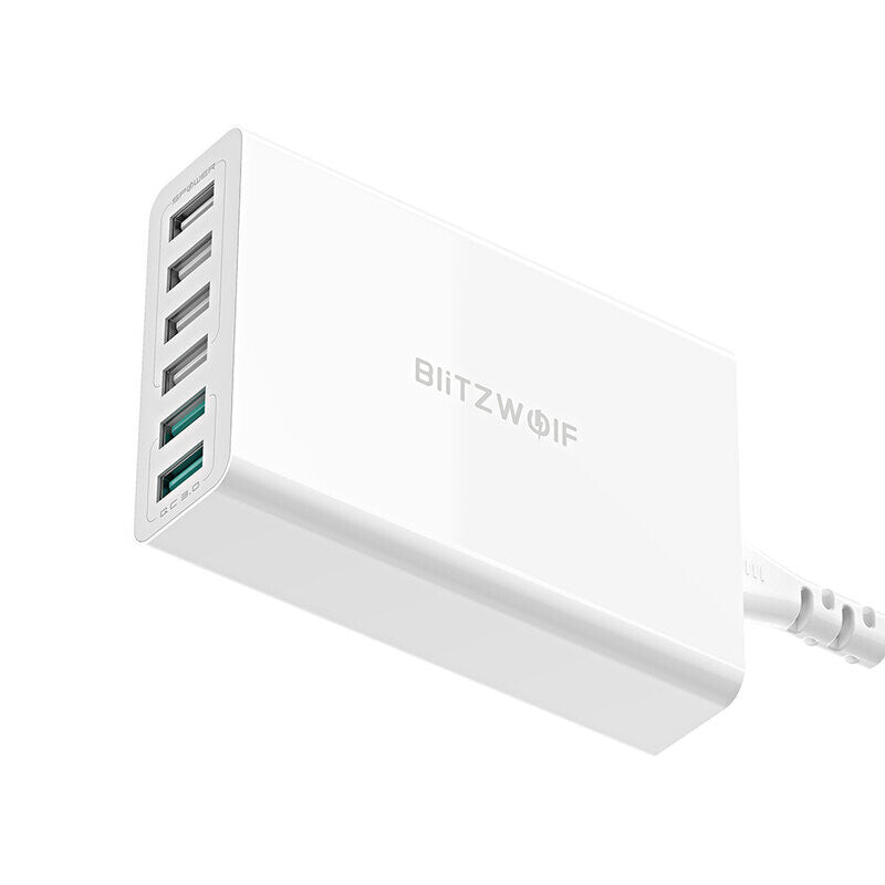 BlitzWolf BW-S15 oplader til mobil enhed Universel Hvid Vekselstrøm Hurtig opladning Indendørs