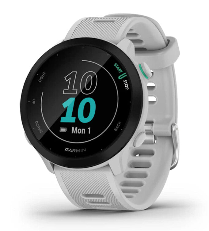Garmin Forerunner 55 2,64 cm (1.04") MIP 42 mm Digital 208 x 208 pixel Hvid GPS (satellit)