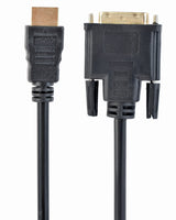 Gembird 1.8m, HDMI/DVI, M/M 1,8 m DVI-D Sort