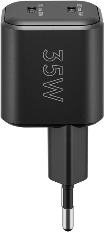 Goobay 2-ports USB GaN Oplader 35W PD Sort