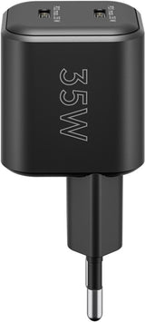 Goobay 2-ports USB GaN Oplader 35W PD Sort