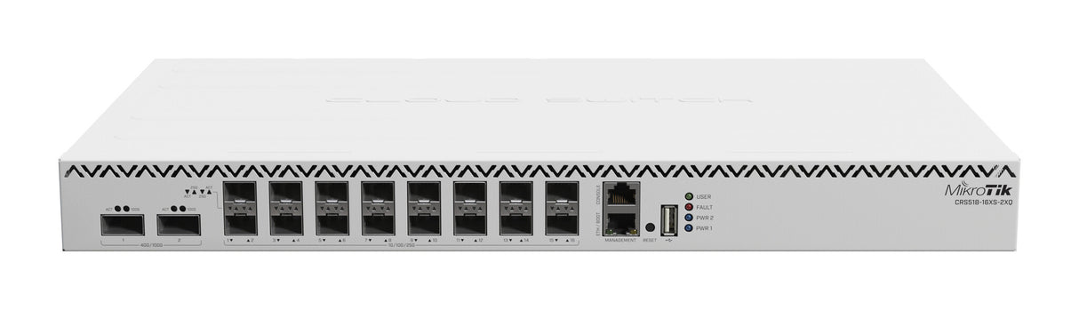 Mikrotik CRS518-16XS-2XQ-RM netværksswitch Administreret Fast Ethernet (10/100)