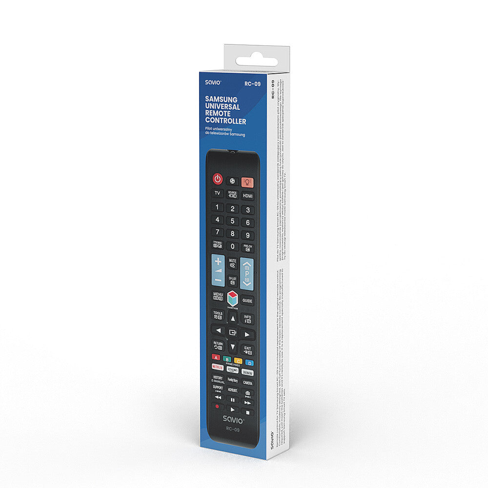 Savio RC-09 do TV Samsung - Smart TV fjernbetjening IR trådløs Tryk på knapper