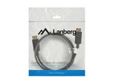 Lanberg CA-DPDP-10CC-0010-BK DisplayPort kabel 1 m Sort