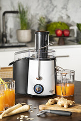 Adler AD 4128 citruspresser og juicemaskine Frugtpresser 1000 W Sort, Hvid