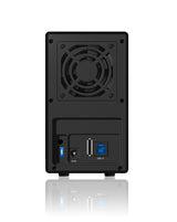 ICY BOX IB-RD3620SU3 disk array 0 TB Desktop Black