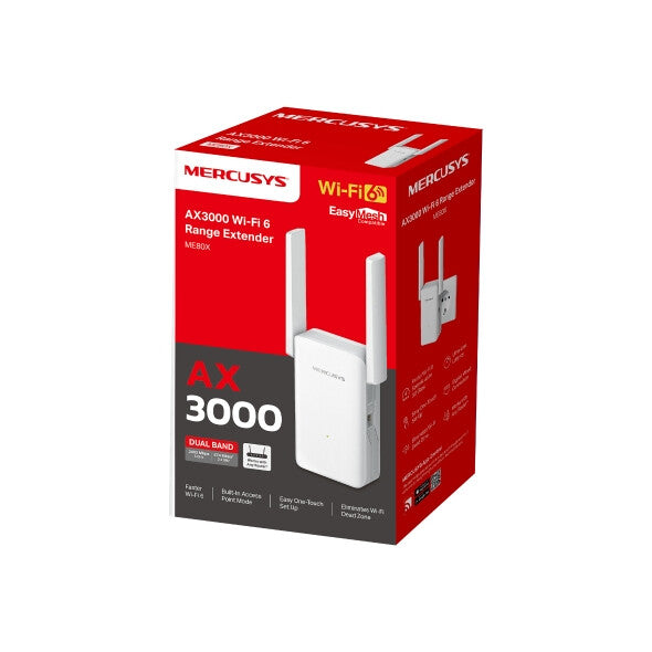 Mercusys ME80X V1 WiFi-rækkeviddeforlænger Ekstern