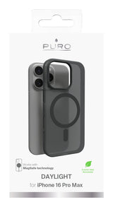PURO Daylight mobiltelefon etui 17,5 cm (6.9") Cover Sort, Gennemsigtig