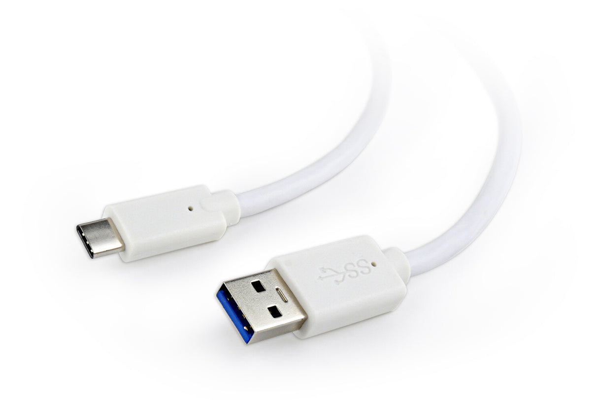 Gembird CCP-USB3-AMCM-1M-W USB-kabel USB 3.2 Gen 1 (3.1 Gen 1) USB A USB C Hvid