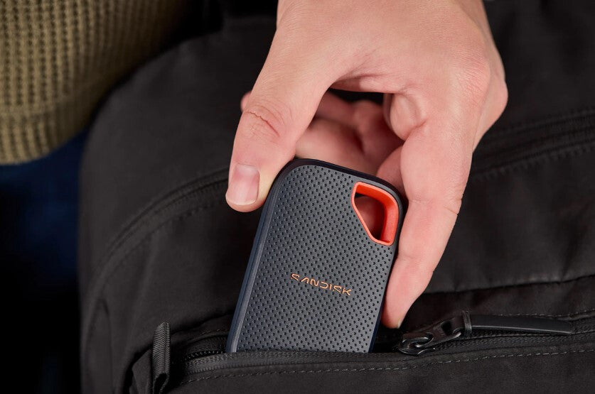 SanDisk Extreme Portable SSD (V3) 1 TB USB Type-C USB 3.2 Gen 2x2 Rød, Blå