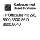 HP 950XL Sort 2300 sider Blæk CN045AE