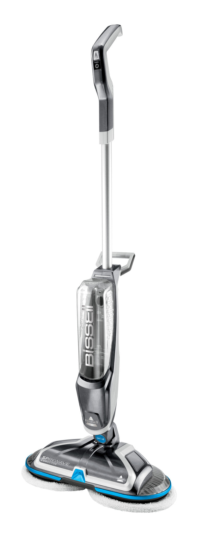 Bissell SpinWave Cordless Elektrisk moppe Batteri Våd Poseløs 0 L 105 W Grå, Titanium, Transparent, Turkis, Hvid