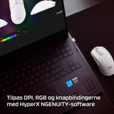 HyperX Pulsefire Haste 2 Mini Optisk Trådløs Kablet Hvid