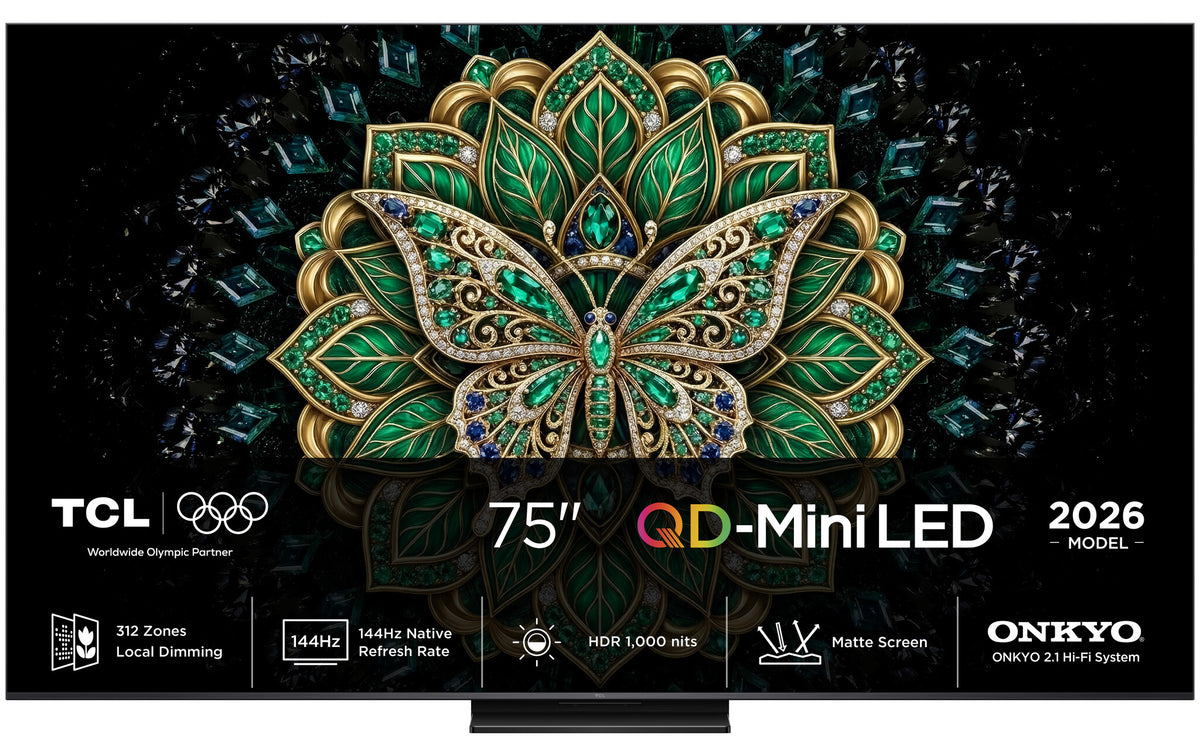 TCL C6K Pro 75C6K Pro 190,5 cm (75") 4K Ultra HD Smart TV Wi-Fi Sort 1000 cd/m²