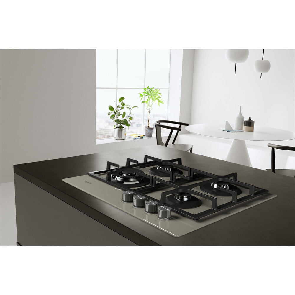Whirlpool AKTL 629/S Sølv Indbygget Gaskomfur 4 zone(s)