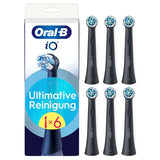 Oral-B iO Ultimate Clean Børstehoveder Sort, 6 stk.