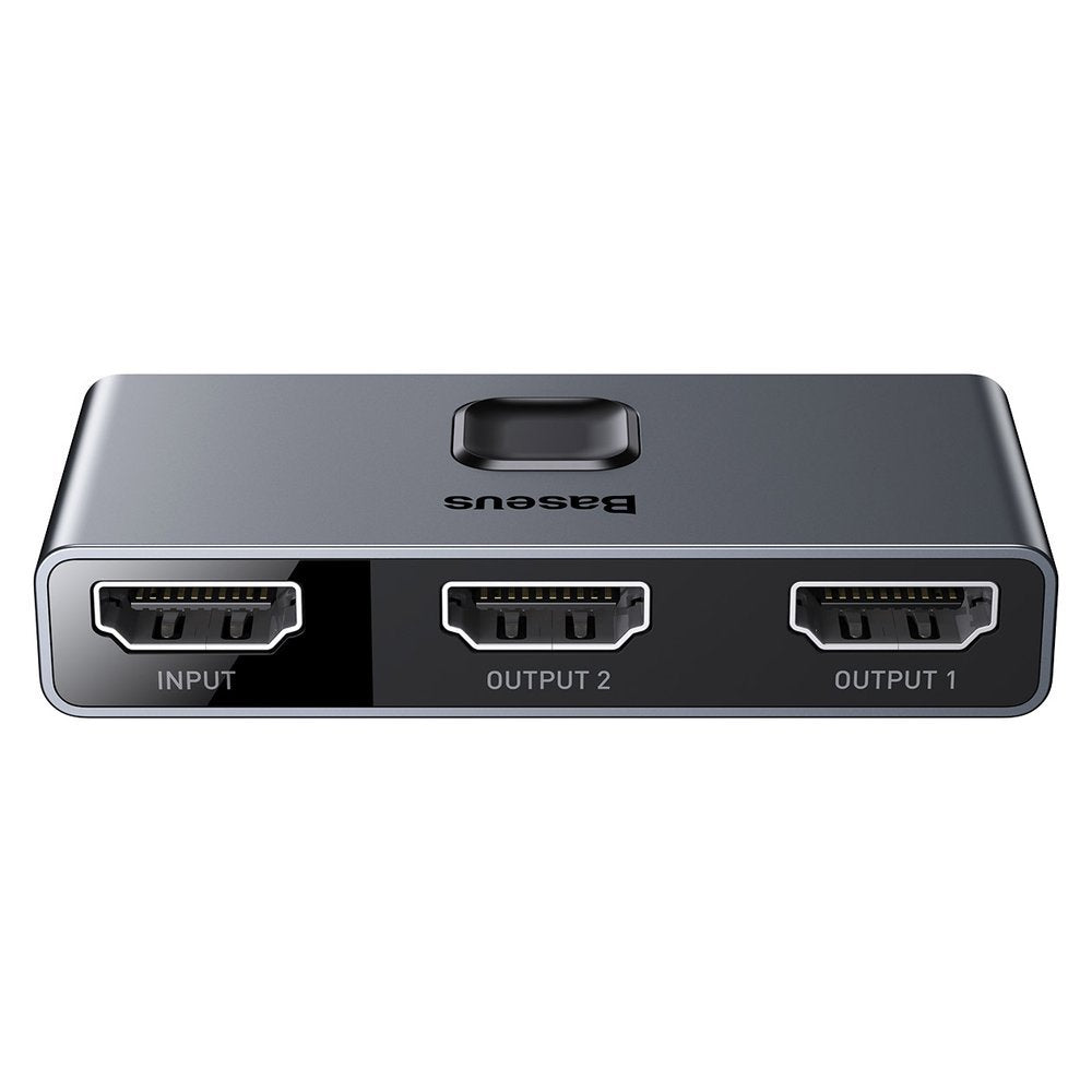 Baseus bidirectional switch splitter switcher HDMI - 2x HDMI 4K / 30 Hz gray (CAHUB-BC0G)