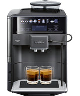 Siemens EQ.6 plus s400 TE654319RW Automatisk kaffemaskine Safirsort metallisk