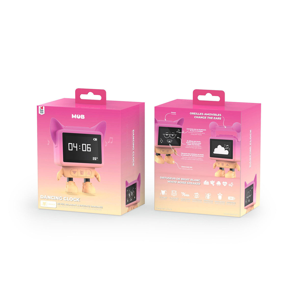 Mob Dancing Alarm Clock Pink