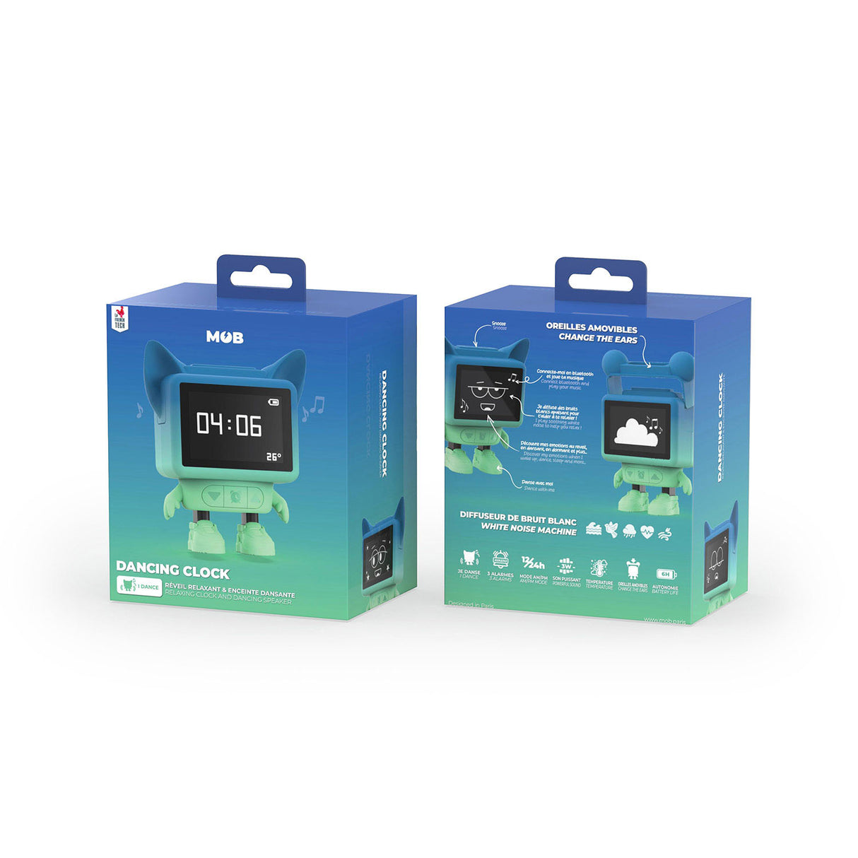 Mob Dancing Alarm Clock Blue