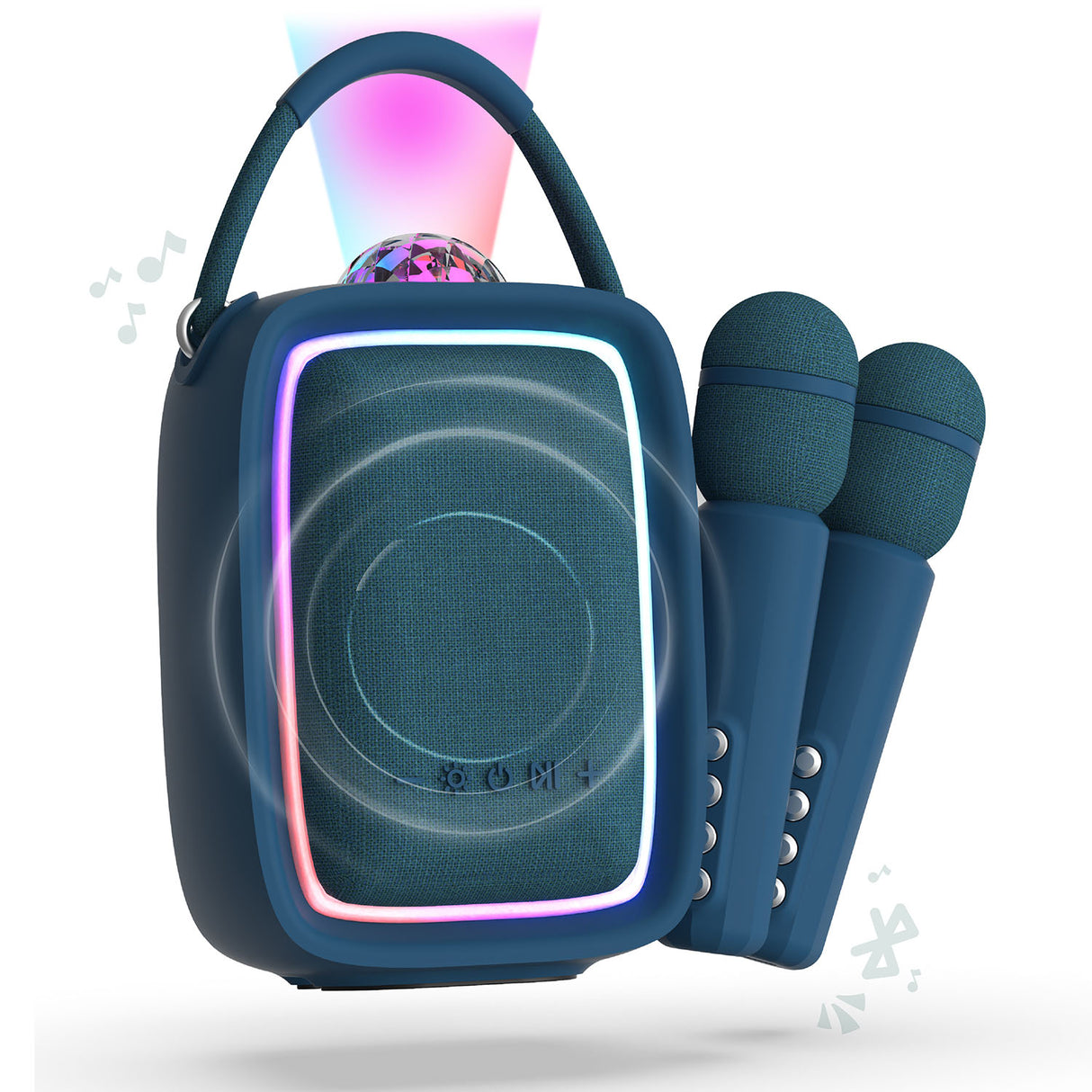 Mob Speaker Karaoke Kit Sing Party Cark Blue