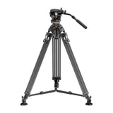 Neewer LL55 Carbon Fiber Video Stativ med Oil Head og Quick-Release Lock